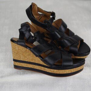 CLARKS WOMENS 8.5 SHOES SANDALS WEDGE HEEL